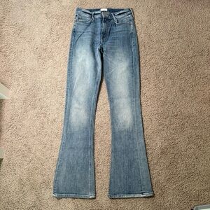 MOTHER Women’s The Runaway Weekender Flare Leg Jeans A Certain Truth Light Sz 25